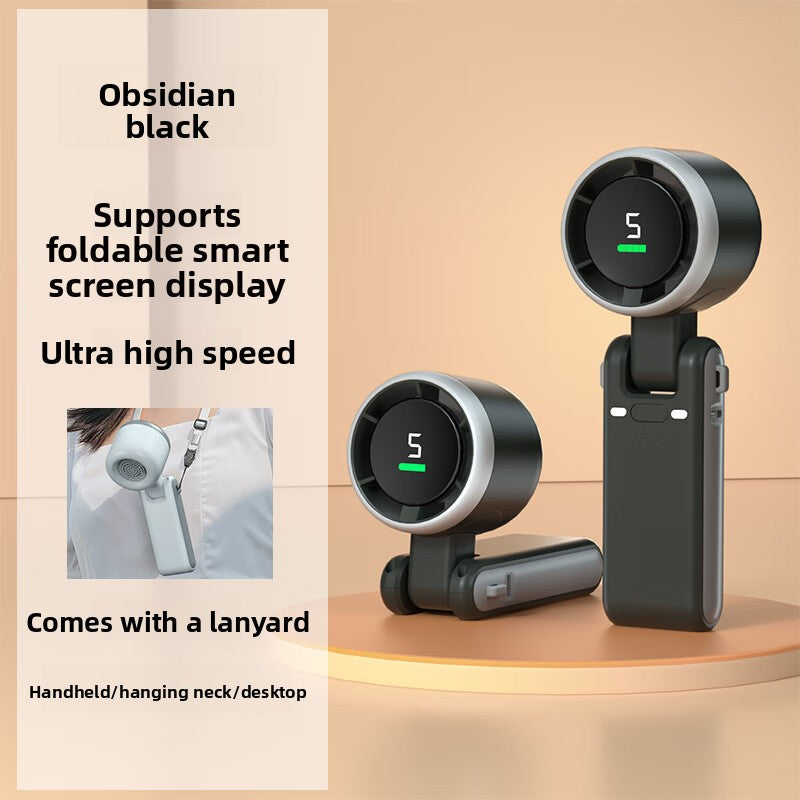 Foldable Digital Display USB Handheld Fan