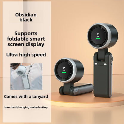 Foldable Digital Display USB Handheld Fan