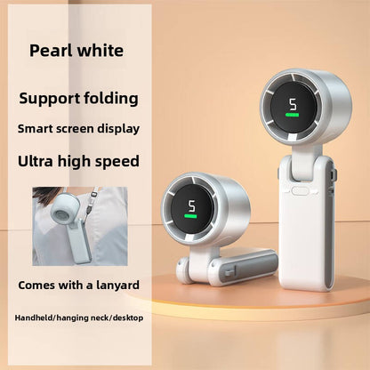 Foldable Digital Display USB Handheld Fan